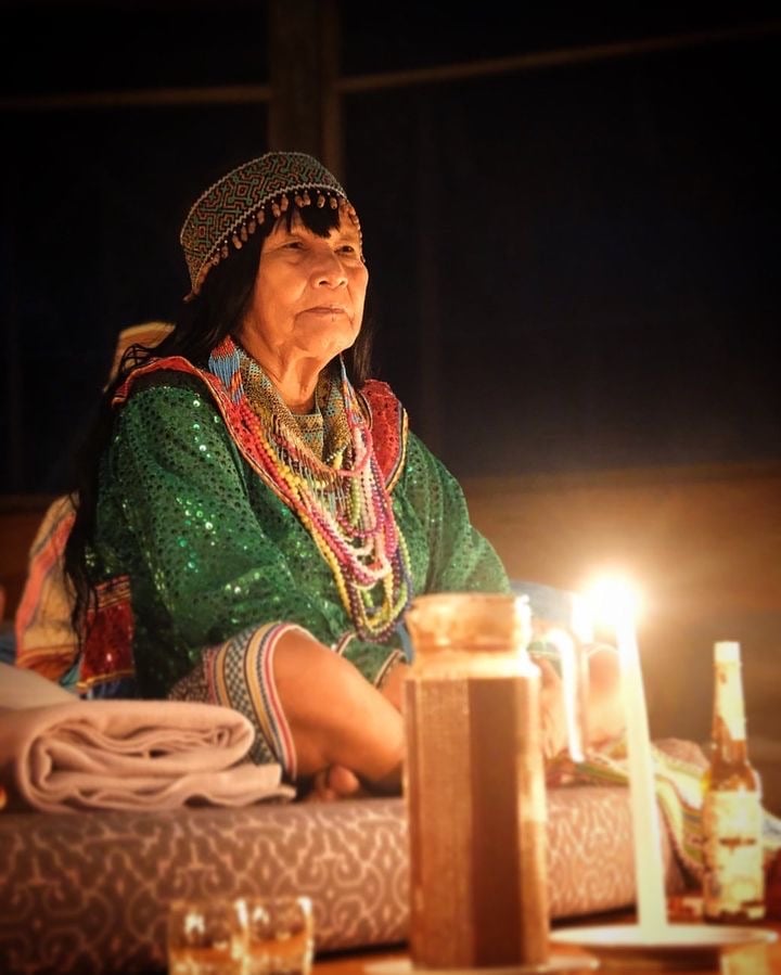 Shaman during Ayahuasca Ceremony